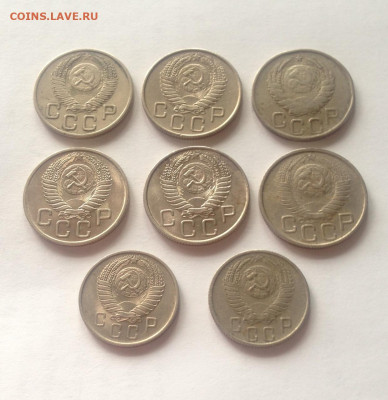 никель СССР - 8шт , до 22.04.20г. - 15-20-1