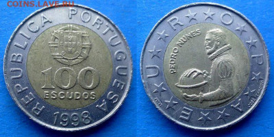 Португалия - 100 эскудо 1998 года (БИМ) до 23.04 - Португалия 100 эскудо, 1998