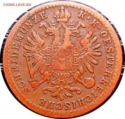 C07 Австрия 1 крейцер 1860A до 04.09 в 22°° - C07 1 kreuzer 1880A_2