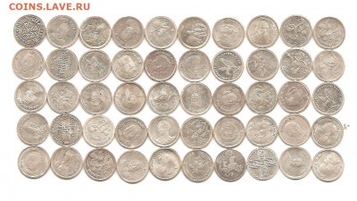 Водочные жетоны 1 граммовые.   110 шт.серебро..19.04 - 111 001