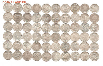 Водочные жетоны 1 граммовые.   110 шт.серебро..19.04 - 111 002