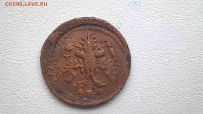 Полушка 1738г. на деньге 23.04. - 8