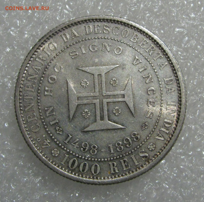 Португалия. Карлуш I. 1000 РЕЙСОВ 1898 года. BUNC. - 1000Р1898 (7).JPG