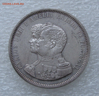 Португалия. Карлуш I. 1000 РЕЙСОВ 1898 года. BUNC. - 1000Р1898 (3).JPG