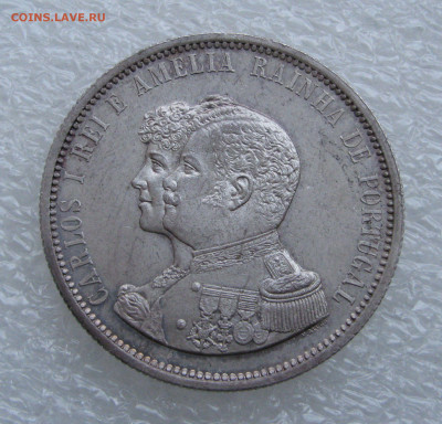 Португалия. Карлуш I. 1000 РЕЙСОВ 1898 года. BUNC. - 1000Р1898 (2).JPG
