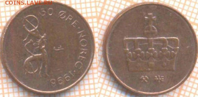 Норвегия 50 эре 1998 г., до 25.04.2020 г. 22.00 по Москве - Норвегия 50 эре 1998 704