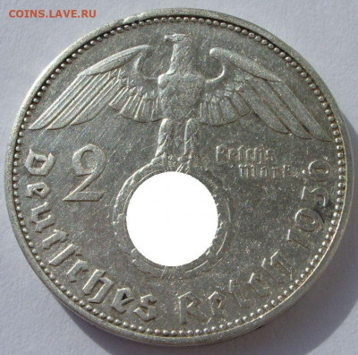 Германия, иностранщина (наборы, на вес, евро), царизм, СССР. - 2 марки 1936 E - 1-1