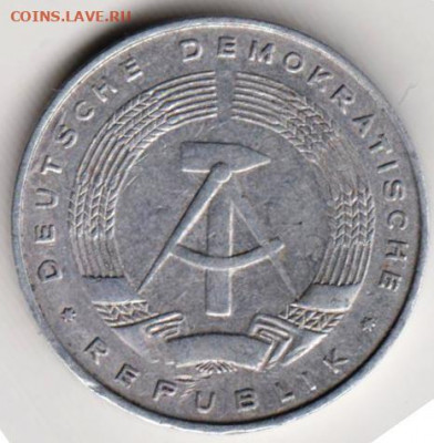 ГДР 5 пфеннигов 1968 г. А до 24.00 25.04. 20 г. - 013