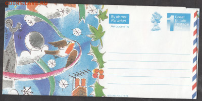 Великобритания 1995 Аэрограмма чистая рождество до 24 04 - 35а