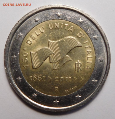 2 евро 2011г.Италия.150 лет Республике.До.22.04.в 22.00 - DSCN3823.JPG