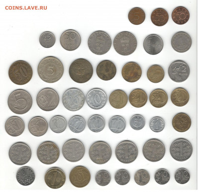 Иностранная погодовка (Европа + Турция). ФИКС цены. - Иностранные монеты (Европа и Турция) скан Б, сторона 1