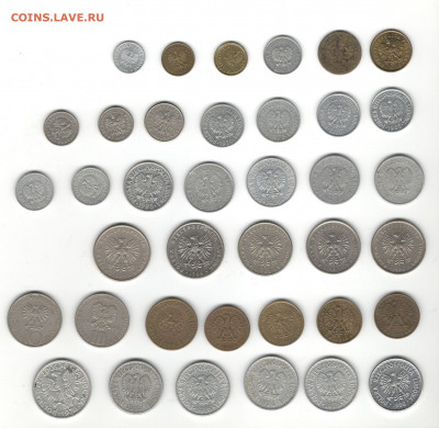 Монеты Польши регулярного чекана. По 15 рублей за монету. - Монеты Польши 1