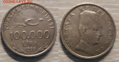 Турция 100000 лир 1999 26.04.20   22.00 - 20200415_111407
