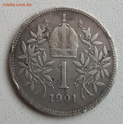 Австро-Венгрия. 1 корона 1901. С 1 рубля. - 20200420_175556