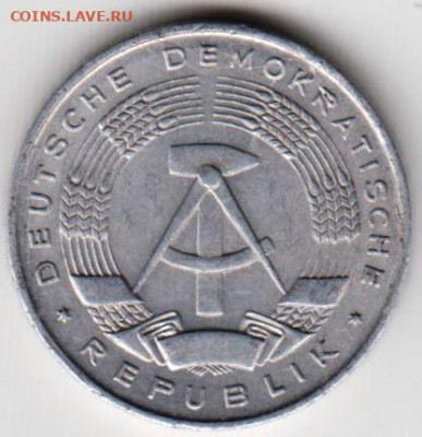 ГДР 1 пфенниг 1968 г. А до 24.00 27.04. 20 г. - 022