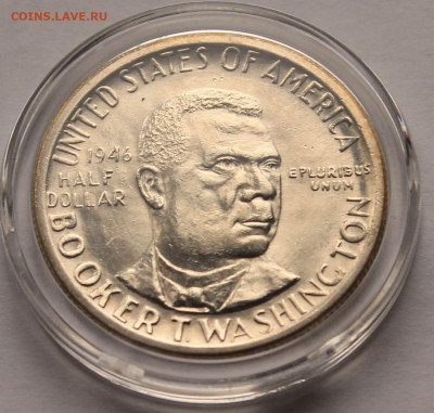 США 50 центов 1946 Р. Букер Т.Вашингтон. UNC - 3