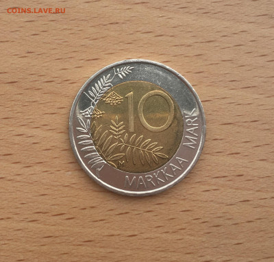 Биметалл Финляндия 10 марок 1999 председательство в ЕС - IMG_0110.JPG