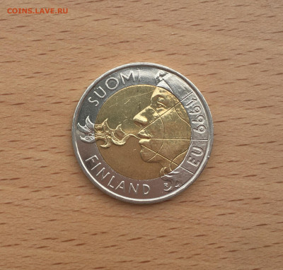Биметалл Финляндия 10 марок 1999 председательство в ЕС - IMG_0107.JPG
