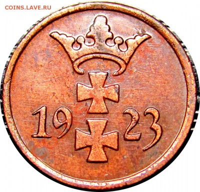 C17 Данциг 1 пфенниг 1923 до 05.09 в 22°° - C17 dANZIG 1 PF 1923_2