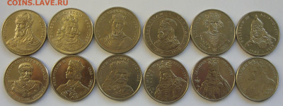50-100-500 злотых Польские короли 12 монет. 1979-89. - Короли - 2