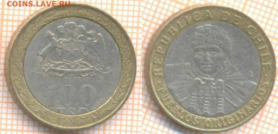 Чили 100 песо 2005 г., до 26.04.2020 г. 22.00 по Москве - Чили 100 песо 2005 706