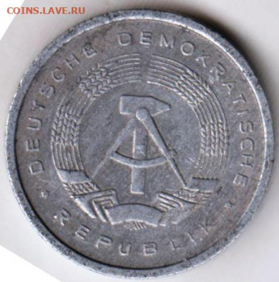 ГДР 5 пфеннигов 1980 г. А до 24.00 27.04. 20 г. - 016