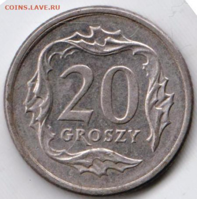 Польша 20 грошей 1999 г.  до 24.00 29.04. 20 г. - 018