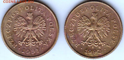 Польша 1 грош 1991, 1992 г. до 24.00 29.04. 20 г. - 004