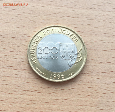 биметалл Португалия 200 эскудо 1996 XXVI Олимпиада - IMG_0477.JPG