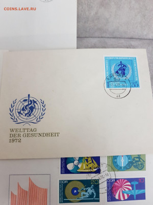 7 Конвертов первого дня с марками ГДР-1971-72гг. до 26,04 - 20200205_185307
