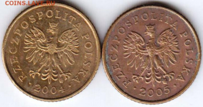 Польша 1 грош 2004, 2005 г. до 24.00 30.04. 20 г. - 005