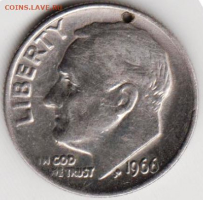 США один дайм 1966 г. до 24.00 30.04. 20 г. - 007
