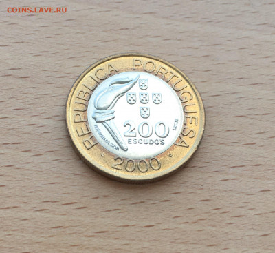 биметалл Португалия 200 эскудо 2000 XXVII олимпиада Сидней - IMG_0416.JPG