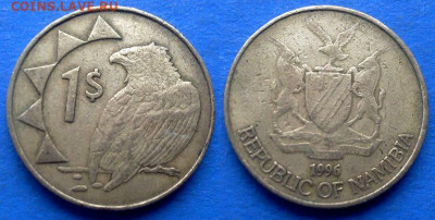 Намибия - 1 доллар 1996 года (Фауна) до 30.04 - Намибия 1 доллар, 1996