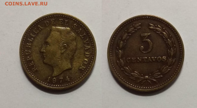 Сальвадор 3 сентавос 1974 г Ф.Морасана - 28.04 22:00мск - IMG_20200329_102658