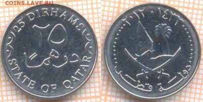 Катар 25 дирхамов 2012 г., до 1.05.2020 г. 22.00 по Москве - Катар 25 дирхамов 2012 7613