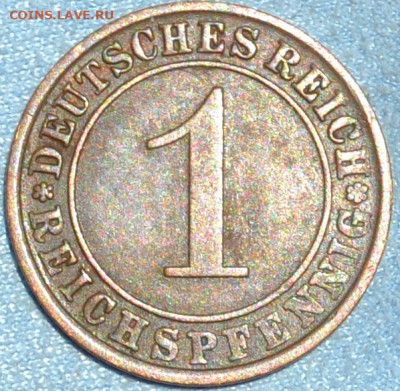 Германия 1 пфенниг 1924. 28. 04. 2020 в 22 часа 00. - DSC_0615.JPG