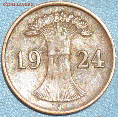 Германия 1 пфенниг 1924. 28. 04. 2020 в 22 часа 00. - DSC_0616.JPG