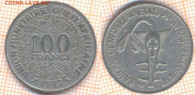 Западная Африка 100 франков 1973 г., до 2.05.2020 г. 22.00 п - Западная Африка 100 франков 1973 7682