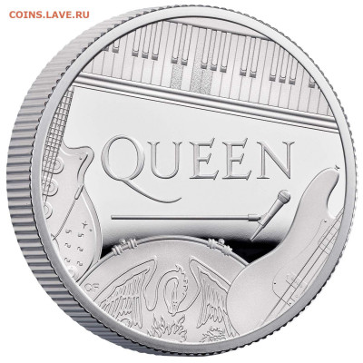 Великобритания 1 фунт 2020 Queen Music Legend Серебро - IMG_9429.JPG