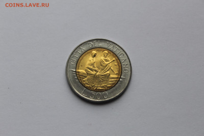 Ватикан 500 лир 1986 Иисус и Дева Мария UNC до 02.05 - IMG_0063.JPG