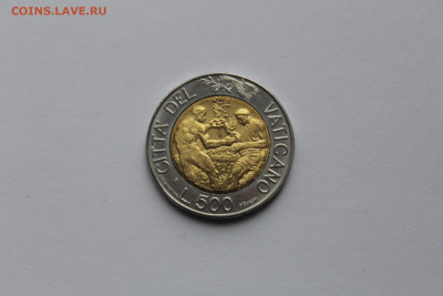 Ватикан 500 лир 1998 Две фигуры UNC до 02.05 - IMG_0056.JPG
