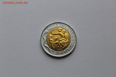 Ватикан 500 лир 1996 Просвещение UNC до 02.05 - IMG_0034.JPG