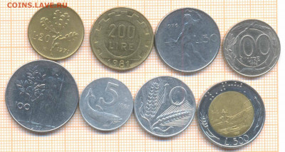 Италия 9 монет, до 4.05.2020 г. 22.00 по Москве - Италия 9 монет1 759