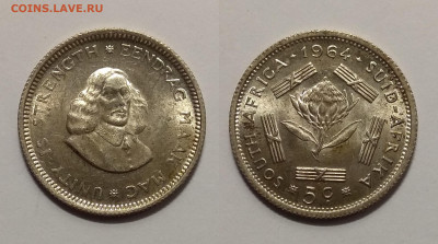 Южная Африка 5 центов 1964 года - 5.05 22:00мск - IMG_20200309_101631