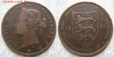 24 шиллинга 1877 до 07-05-20 в 22:00 - Джерси 1 24 шиллинга 1877    202-ак12-4490