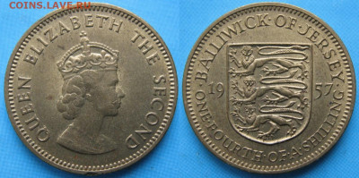 4 шиллинга 1957 до 07-05-20 в 22:00 - 6 15 Джерси 1-4 шиллинга 1957    0839-1