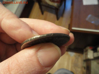 Рубль 1728 Петр II серебро, с подвеса, качественный ремонт - DSC05962.JPG