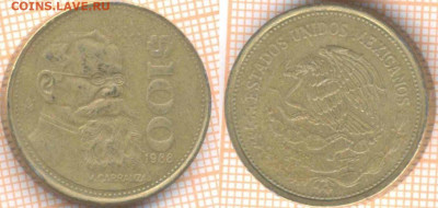 Мексика 100 песо 1988 г., до 9.05.2020 г. 22.00 по Москве - Мексика 100 песо 1988  800