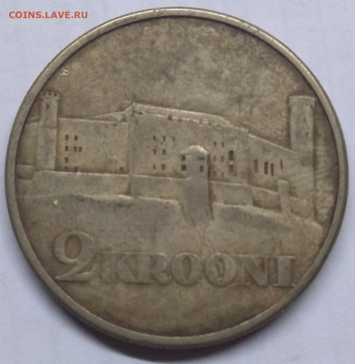 Эстония. 1930. 2 кроны. Ag 500 KM#20. VF до 07.05 в 16.00 - 1201371745